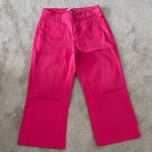 Vibrant Pink Flare Jeans for Women